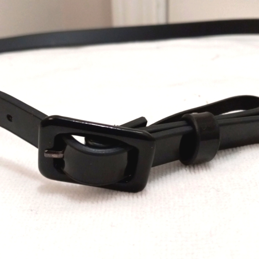 Black Patent leather look 1/2" Wide, Womens belt